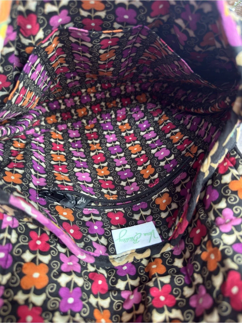 Vera Bradley The Frannie Quilted Crossbody In Retired Pattern Suzani